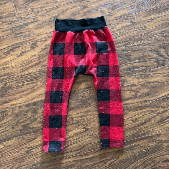 Millie + Roo Buffalo Plaid USA made unisex harem pants. Boutique Small Shop - Picture 1 of 3